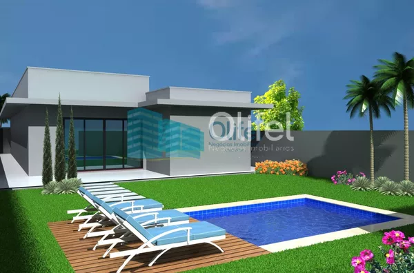 Terreno dentro de condomínio fechado, próximo ao centro da cidade, com topografia privilegiada, projeto  aprovado junto ao condomínio e prefeitura para constução de casa com 206 m² de área útil. Condomínio com Piscina, Churrasqueiras, Quadras de Tênis, Qu - Foto 15