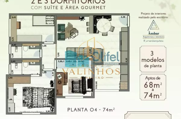 Venha morar em um apartamento com uma tecnologia de construção diferenciada  na cidade de Louveira !!  Unidades a partir de R$ 460.000,00 com previsão de entrega em Julho de 2024.  Quantidade de andares: Térreo +3 Quantidade de apartamentos por andar: 4 u