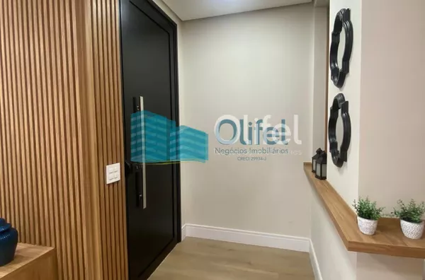 Lindo sobrado moderno, com acabamento fino, em condomínio fechado na cidade de Louveira,  com 3 amplas suítes, sendo a master com closet , ducha dupla,  banheira de imersão e varanda. Amplas  salas de estar, janter e TV, escritório,  terraço coberto, espa - Foto 37
