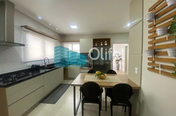 Lindo sobrado moderno, com acabamento fino, em condomínio fechado na cidade de Louveira,  com 3 amplas suítes, sendo a master com closet , ducha dupla,  banheira de imersão e varanda. Amplas  salas de estar, janter e TV, escritório,  terraço coberto, espa - Foto 44
