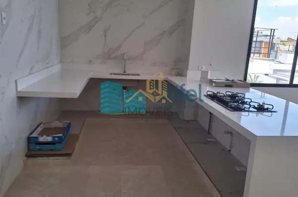 Excelente casa térrea,  novíssima,  em um dos condomínios mais procurados da cidade de Louveira com acabamento de primeira linha, telhado com telhas sanduiche que garantem conforto térmico da casa, proporcionando enorme conforto para sua família.  São 3 a - Foto 61