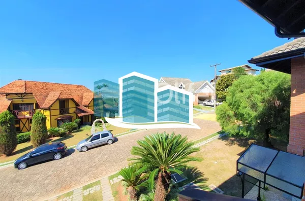 Maravilhosa casa a venda em condomínio na cidade de valinhos. com detalhes rústicos e da arquitetura inglesa. Aquela casa com cara de casa, a arquitetura diferenciada parece nos abraçar entre seus grandes vãos, vigas de madeira e concreto, arcos e piso ce - Foto 11