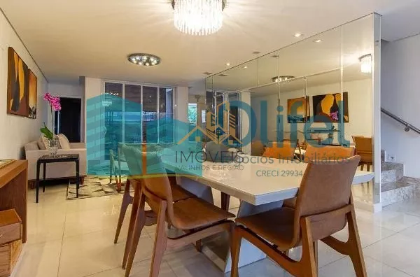 Excelente sobrado no Condomínio Swiss park na cidade de Campinas com excelente acabamento com 4 dormitórios, sendo 2 amplas suítes, closet, hidromassagem, amplas salas de estar, jantar com ambientes integrados ao lazer, sala de cinema, dependência de serv - Foto 11