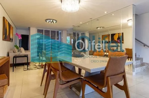 Excelente sobrado no Condomínio Swiss park na cidade de Campinas com excelente acabamento com 4 dormitórios, sendo 2 amplas suítes, closet, hidromassagem, amplas salas de estar, jantar com ambientes integrados ao lazer, sala de cinema, dependência de serv - Foto 11