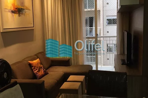 Excelente apartamento  no condomínio Mais Campos Salles na cidade de Valinhos com 2 dormitórios, rico em armários, com ótimo acabamento em condomínio com total infraestrutura de lazer e segurança na cidade de Valinhos.  Sala arejada com sacada com rede de - Foto 1