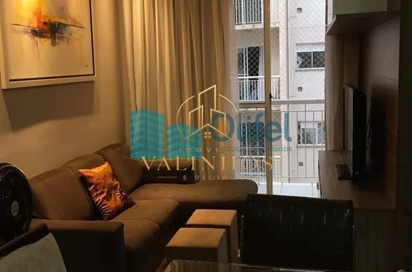 Excelente apartamento  no condomínio Mais Campos Salles na cidade de Valinhos com 2 dormitórios, rico em armários, com ótimo acabamento em condomínio com total infraestrutura de lazer e segurança na cidade de Valinhos.  Sala arejada com sacada com rede de