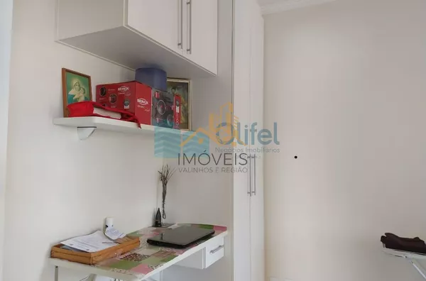 Excelente apartamento no centro da cidade de Louveira,  com 2 dormitórios, sendo 1 suíte com armário, sacada, banheiro social, ampla sala com 2 ambientes, cozinha planejada, lavanderia, vaga de garagem coberta, elevador, piscina e salão de festas.  Próxim - Foto 14