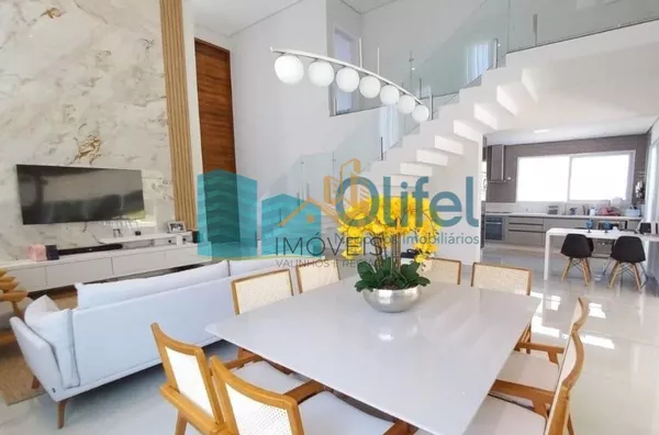 Lindo sobrado com excelente acabamento no  condomínio  Santa Isabel na cidade de Louveira com bastante verde, ideal para quem busca tranquilidade para a família e os amigos.  A casa conta com 3 suítes, sala ampla com pé direito duplo, cozinha rica em armá - Foto 21