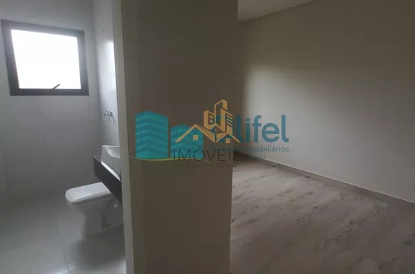 Excelente casa nova, assobradada,  em condomínio fechado na cidade de  Louveira. Condomínio conta com lazer completo com salão de festas, piscina, playground, campo de futebol, churrasqueira, academia, salão de jogos, brinquedoteca. redário, pet play, ves - Foto 44