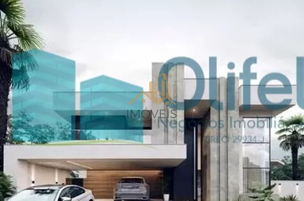Excelente lote plano, de esquina,  com 642,00 m², em condomínio com área de lazer completa, segurança e portaria 24hs, com excelente localização próximo ao centro da cidade. Projeto aprovado junto ao condomínio e prefeitura para construção de casa com 315 - Foto 3