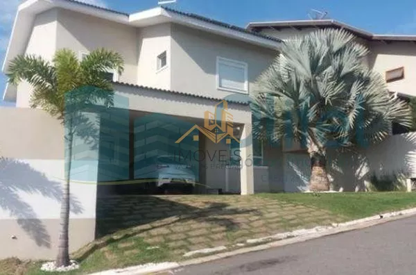 Sobrado em condomínio na cidade de Louveira,  com 3 dormitórios, 2 suítes, sendo 1 master com closet, escritório, sala 3 ambientes, home theater, ampla cozinha rica em armários, despensa, lavanderia, área gourmet com varanda, piscina aquecida, todo piso e - Foto 1