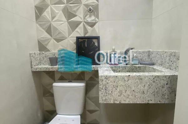 Lindo sobrado moderno, com acabamento fino, em condomínio fechado na cidade de Louveira,  com 3 amplas suítes, sendo a master com closet , ducha dupla,  banheira de imersão e varanda. Amplas  salas de estar, janter e TV, escritório,  terraço coberto, espa - Foto 40