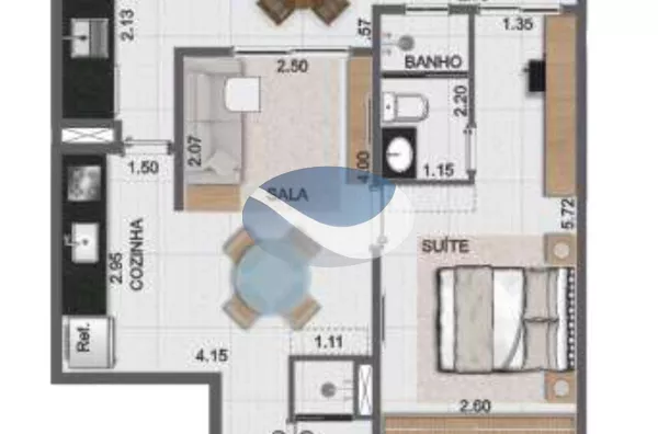 Oportunidade em obra! 1 dormitório, lazer e pertinho da praia