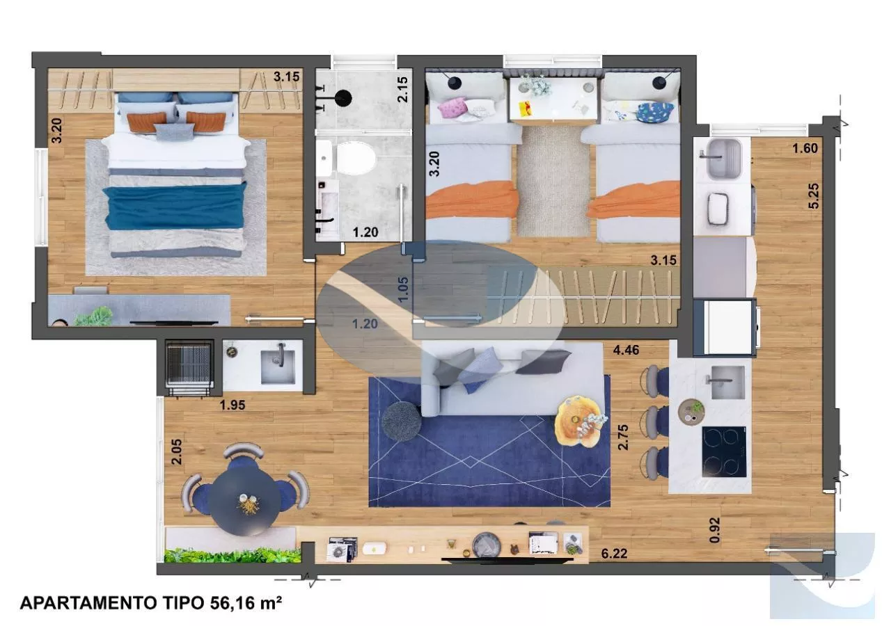 Apartamento à venda com 2 quartos, 56m² - Foto 10