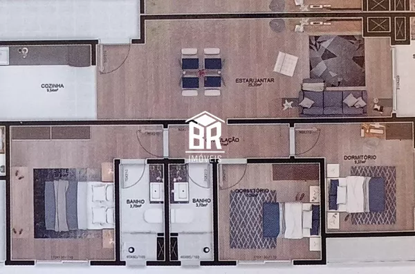 Apartamento para venda, 3 quarto(s),  Centro, Pelotas - Foto 2