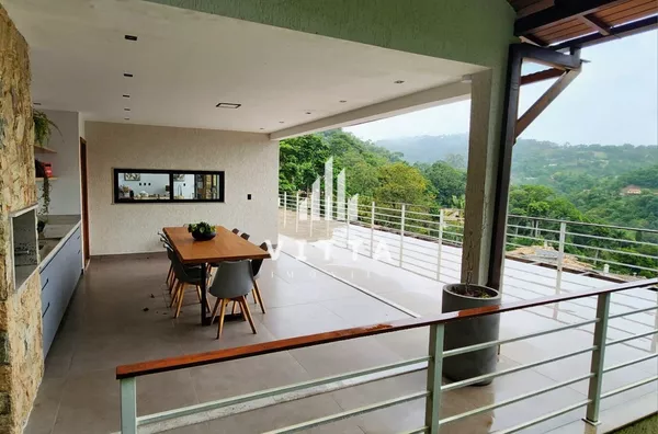 Maravilhosa Casa em condomínio para locação e venda, 5 quartos,  Itaipava, Petrópolis - Foto 2