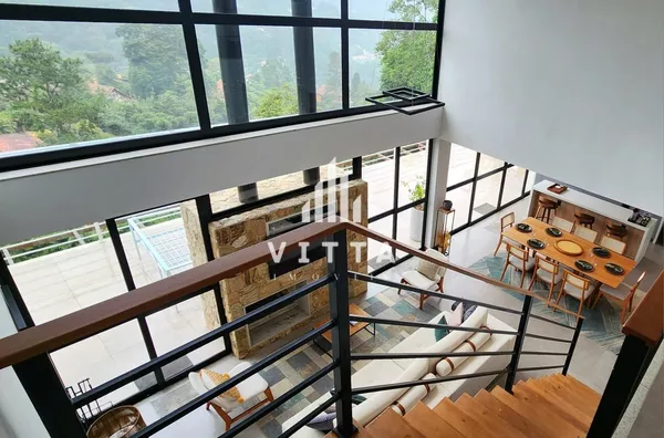 Maravilhosa Casa em condomínio para locação e venda, 5 quartos,  Itaipava, Petrópolis - Foto 2