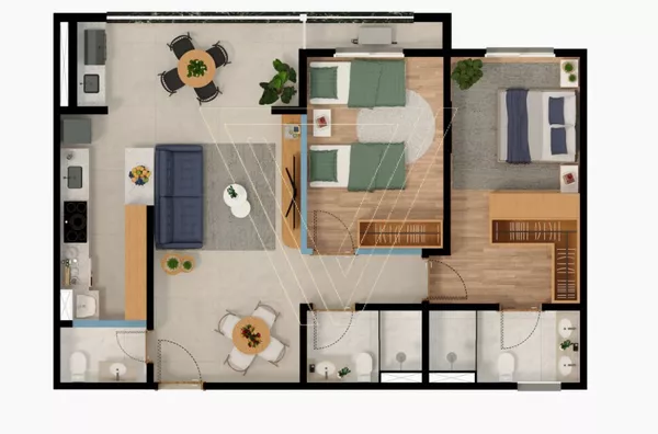 PLANTA DE 83M²
