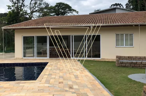 *LINDA CHÁCARA COM 2.757 M² DE TERRENO E 469 M² DE ÁREA CONSTRUÍDA, COM PISCINA E CAMPO DE FUTEBOL, VÁRZEA PAULISTA. - Foto 4