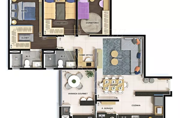 LANÇAMENTO - ALTOS DA AVENIDA - CONSTRUTORA SANTA ANGELA - APARTAMENTO À VENDA 03 DORMITÓRIOS - 96,72 m² -JARDIM DO LAGO - JUNDIAÍ - SP - Foto 10