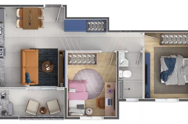 LANÇAMENTO - CONSTRUTORA SANTA ANGELA - RESIDENCIAL VIGÓRE - apartamentos à venda 02 dormitórios - 53m² - Colonia - Jundiaí - SP - Foto 10