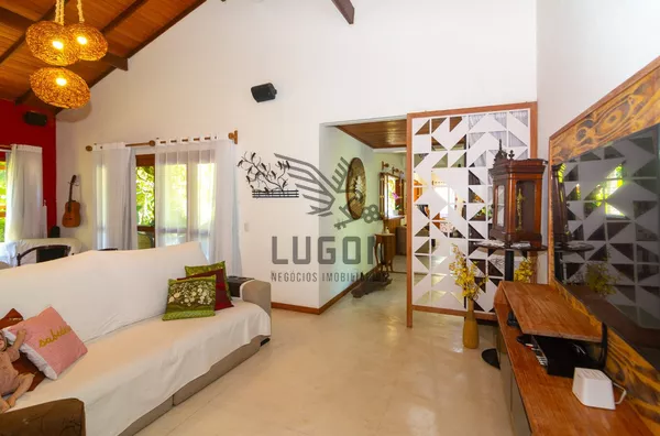 Sala com lareira