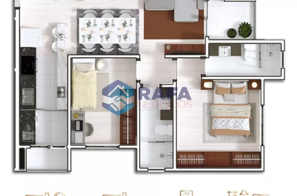 APARTAMENTOS COM SUITE + 1 QUARTO OU SUÍTE + 2 QUARTOS || RESIDENCIAL MONTE EFRAIM TORRE B || PATO BRANCO - PR