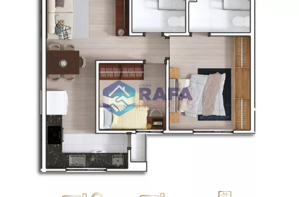 APARTAMENTOS COM SUITE + 1 QUARTO OU SUÍTE + 2 QUARTOS || RESIDENCIAL MONTE EFRAIM TORRE B || PATO BRANCO - PR