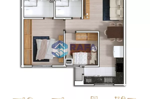 APARTAMENTOS COM SUITE + 1 QUARTO OU SUÍTE + 2 QUARTOS || RESIDENCIAL MONTE EFRAIM TORRE B || PATO BRANCO - PR