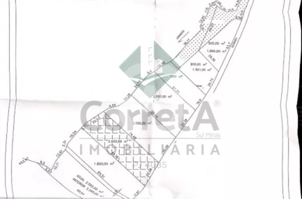 Terreno rural de 2000m² escriturado estuda permuta