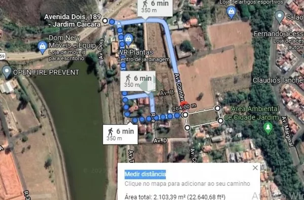 Lote murado 2.100 mts, Bairro Caiçara, Pouso Alegre MG
