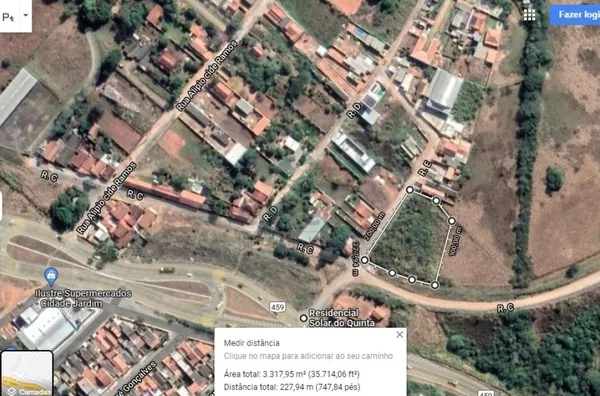 Lote 3.307,00 mts, proximo a Rod. BR 459, Bairro Ipiranga, Pouso Alegre MG