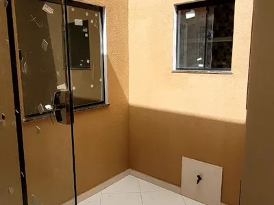 Casa nova pode ser financiada à venda de 3 quartos sendo 1 suíte garagem para 2 carros, quintal, C - Foto 18