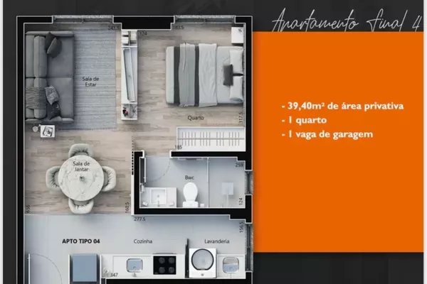 Apartamento Edifício Opala - Foto 4