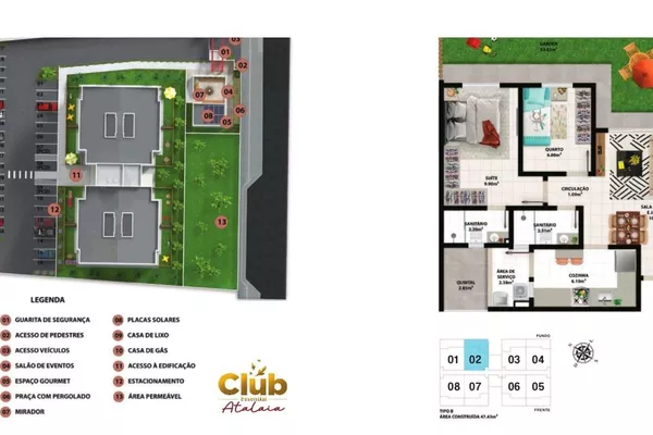 Apartamento de 2 quartos sendo 1 suíte com entrada facilitada à venda, Primavera, Vitória da Con - Foto 5