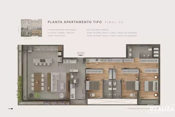 LANÇAMENTO - Apartamento na Planta com 03 Suítes, no Centro de Pato Branco-PR - Foto 2