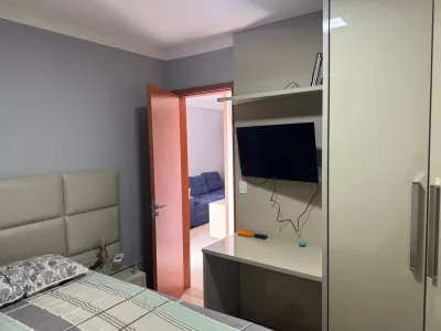 Apartamento completo, porteira fechada com móveis e Eletros andar alto de 2/4 em condomínio fechad - Foto 21