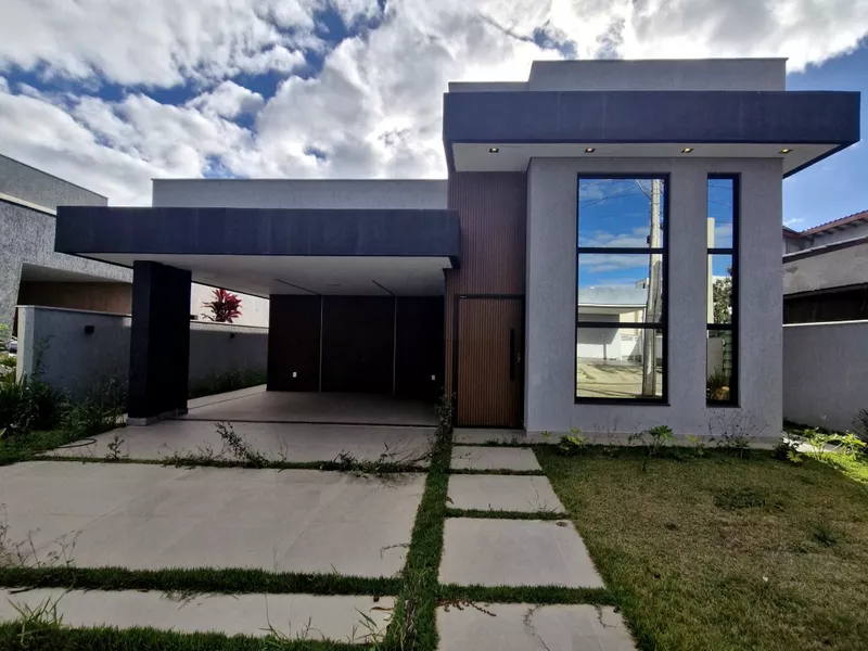 Casa Nova no Alphaville 1 com Planejados, terreno de 388 m², Bairro Universidade, Vitória da Conq - Foto Principal