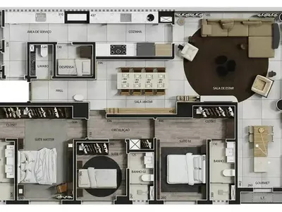 Apartamento à venda, 4 quartos, 2 suítes, 3 vagas, Funcionários - Belo Horizonte/MG - Foto 14