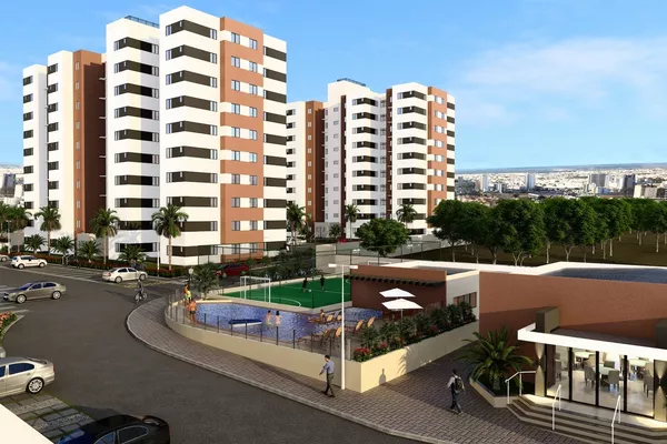 Apartamento térreo de 3 quartos sendo 1 suíte com garden pequeno em condomínio fechado à venda, - Foto 1