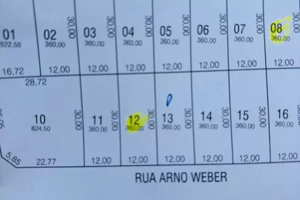 Terreno em aclive (acima do nível da rua) para venda,  Fraron, Pato Branco - Foto 4
