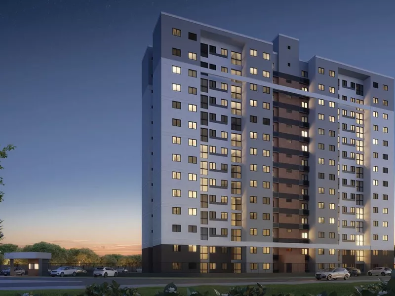 Apartamento na planta de 2 quartos reversível para 3 quartos em condomínio fechado com lazer compl - Foto Principal