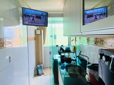 Vendo excelente apartamento de 3 quartos sendo 1 suíte, todo mobiliado, 103M² + 2 Elevadores no Ca - Foto 18