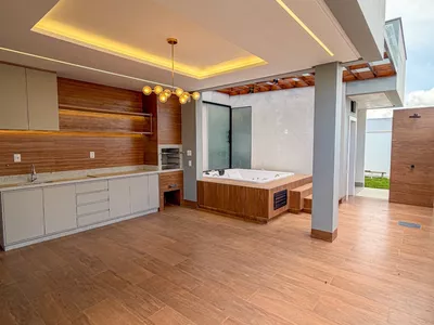 ALPHAVILLE 2 - Casa térrea com 3 Suítes + Varanda Gourmet com Hidro, Garagem coberta para 2 carros - Foto 17